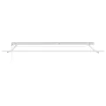 Store rétractable automatique LED rayé rouge et blanc 450x300 cm