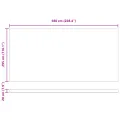 Auvent rétractable manuel avec rayures multicolores LED 600x300 cm