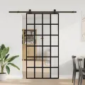 Porte coulissante et quincaillerie ESG verre et aluminium