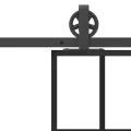 Porte coulissante et quincaillerie ESG verre et aluminium