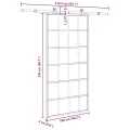 Porte coulissante et quincaillerie ESG verre et aluminium
