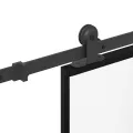 Porte coulissante kit de quincaillerie trempé verre aluminium