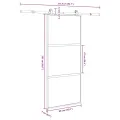 Porte coulissante kit de quincaillerie trempé verre aluminium