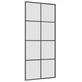 Porte coulissante avec kit de quincaillerie 90x205 cm Verre ESG
