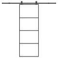 Porte coulissante avec kit de quincaillerie 76x205 cm Verre ESG