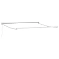 Store rétractable manuel orange et marron 350x250 cm