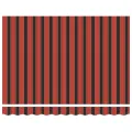 Auvent rétractable automatique orange et marron, 300x250 cm