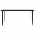 Ensemble à manger jardin 7pcs marron rpoly otin verre