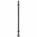 Portail de jardin noir 105x130 cm acier conception de flamme