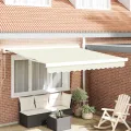 Store manuel rétractable crème 300x250 cm