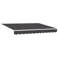 Auvent rétractable manuel Anthracite 300x250 cm