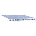 Store rétractable automatique bleu et blanc 350x250 cm