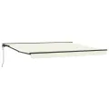 Auvent rétractable automatique crème 350x250 cm