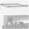 Auvent rétractable automatique crème 350x250 cm