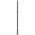 Portail de jardin noir 105x180 cm acier conception de flamme
