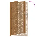 Porte de jardin acier résistant aux intempéries design croisé