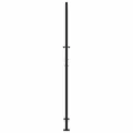 Portail de jardin noir 105x205 cm acier conception de vagues