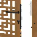 Porte de jardin acier résistant aux intempéries design croisé