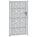 Porte de jardin acier résistant aux intempéries design feuilles