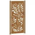 Porte de jardin acier résistant aux intempéries design vagues