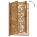 Porte de jardin acier résistant aux intempéries design tracés