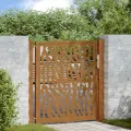 Porte jardin acier résistant aux intempéries conception tracés