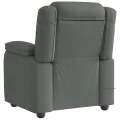 Fauteuil de massage inclinable Gris foncé Tissu