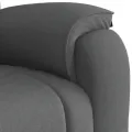Fauteuil de massage inclinable Gris foncé Tissu