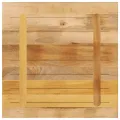 Dessus de table 70x70x3,8 cm carré bois massif de manguier brut
