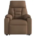 Fauteuil de massage inclinable Marron Tissu