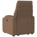 Fauteuil de massage inclinable Marron Tissu