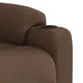 Fauteuil de massage inclinable Marron Tissu