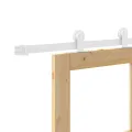 Porte Coulissante  avec Kit de Quincaillerie 'ORKDAL'Bois Massif & Verre
