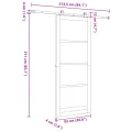 Porte coulissante avec kit quincaillerie 'ORKDAL'93x232 cm
