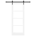Porte coulissante  avec kit de quincaillerie 'ORKDAL'Blanche 78x202 cm