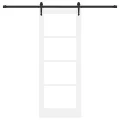 Porte coulissante  avec kit quincaillerie 'ORKDAL'blanche 78x202 cm