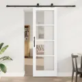 Porte coulissante  avec kit de quincaillerie 'ORKDAL'Blanche 73,5x211 cm