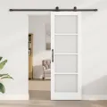 Porte coulissante  avec kit de quincaillerie 'ORKDAL'Blanche 73,5x211 cm