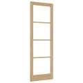 Porte intérieure avec verre "ORKDAL" 78x232x4 cm en bois massif de pin