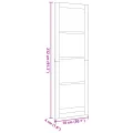 Porte intérieure avec verre "ORKDAL" 78x232x4 cm en bois massif de pin