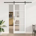 Porte coulissante  avec ensemble de quincaillerie 'ORKDAL'Blanche 93x232 cm