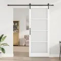 Porte coulissante  avec ensemble de quincaillerie 'ORKDAL'Blanche 93x232 cm