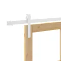 Porte coulissante  avec kit de quincaillerie 'ORKDAL'Bois massif & Verre