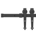 Porte coulissante  avec matériel blanc 83x211 cm bois massif en pin