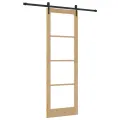 Porte coulissante  avec set de quincaillerie 78x232 cm en bois massif de pin