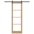Porte coulissante  avec set de quincaillerie 78x232 cm en bois massif de pin
