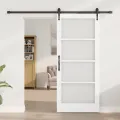 Porte coulissante  avec quincaillerie 'ORKDAL'blanche 86x198,5 cm