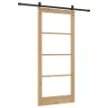 Porte coulissante  avec kit de quincaillerie 'ORKDAL'Bois massif et verre