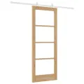 Porte coulissante  avec matériel compris 78x202 cm en bois massif de pin