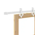 Porte coulissante  avec matériel compris 78x202 cm en bois massif de pin